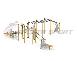 Купить Спортивный комплекс для инвалидов-колясочников WRK-D23_76mm в Петровске 