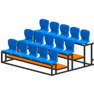 Купить Трибуна мобильная 3 ряда сиденья пластиковые на 15 мест в Петровске 