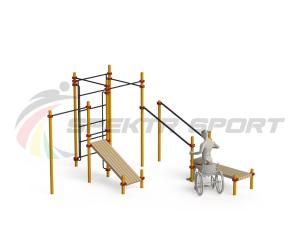 Купить Спортивный комплекс для инвалидов-колясочников WRK-D20_76mm в Петровске 