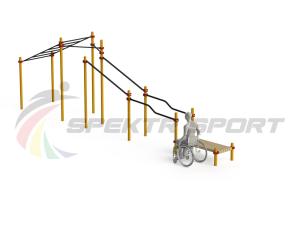 Купить Спортивный комплекс для инвалидов-колясочников WRK-D22_76mm в Петровске 