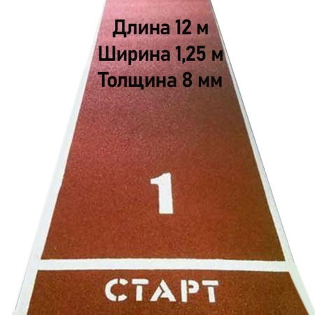 Купить Дорожка для разбега 12 м х 1,25 м. Толщина 8 мм в Петровске 