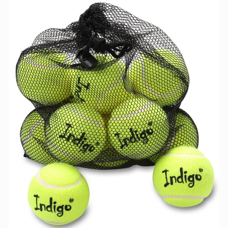 Купить Мяч для большого тенниса Indigo (12 шт в сетке) начальный уровень в Петровске 