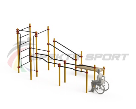 Купить Спортивный комплекс для инвалидов-колясочников WRK-D16_76mm в Петровске 